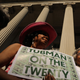 Rep. Frederica Wilson (D-Fla.), center, and Rep. Joyce Beatty (D-Ohio) rally with fellow House Democrats to demand that American abolitionist heroine Harriet Tubman’s image be put on the $20 bill outside the U.S. Treasury Department June 27, 2019 in Washington, DC.